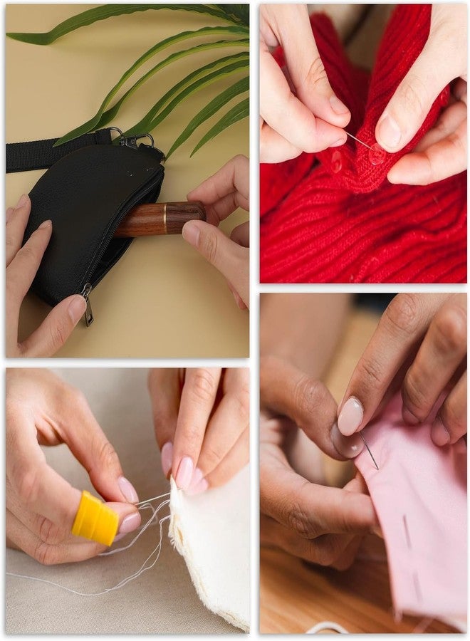 GEMSY مجموعة إبر خياطة ذاتية التلقيم من Gemsy مع علبة خشبية، 30 قطعة، تصميم بفتحة كبيرة - Image 5